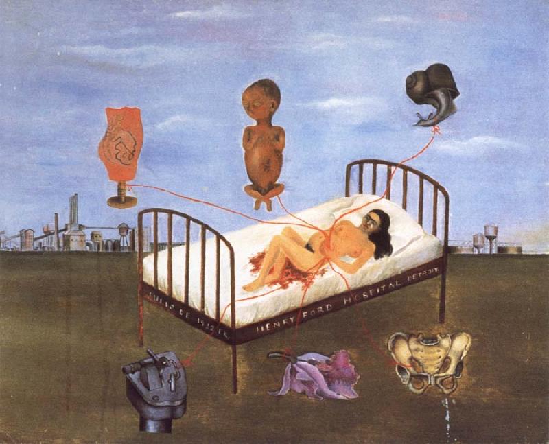 Frida Kahlo Henry Ford Hospital portrays Frida Kahlo-s Loss of he second pregnancy.